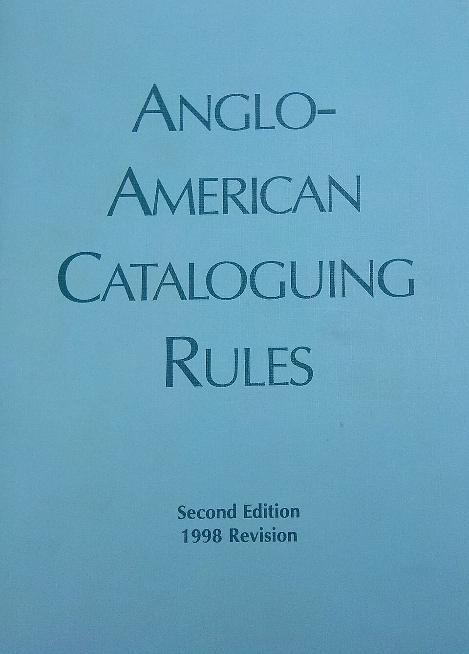 Anglo-American Cataloguing Rules, Second Edition logo